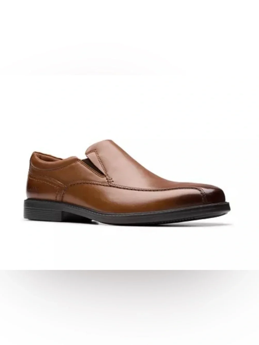 Clarks Men's Brown Slip-On Leather Loafers Size 7